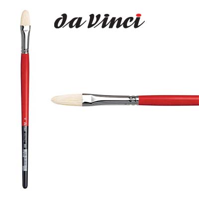 Da Vinci Maestro 2 Brushes Hog Bristle Short Filbert Size 6 