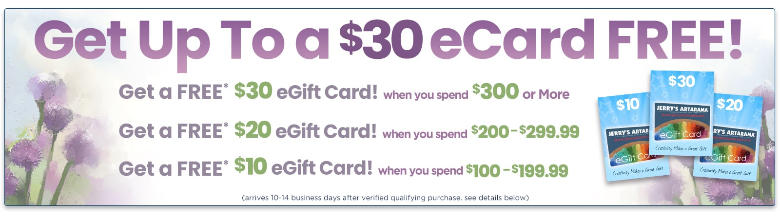 FREE eGift Card Offer with select purchase -Shop Now