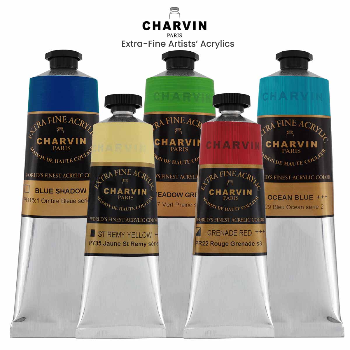 Charvin Extra-Fine Artists' Acrylic Paints - 60ml & 150ml tubes