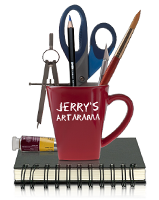 Coffee Mug filled with art supplies