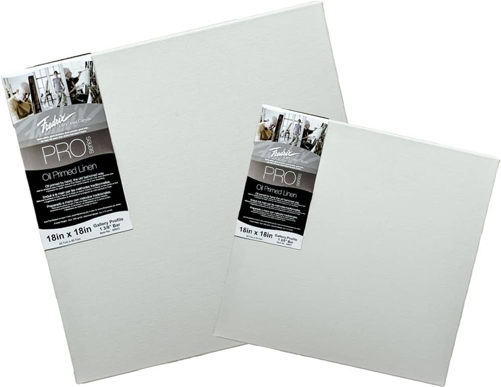 Fredrix Pro Series Oil Primed Gallery Linen Stretched Canvas