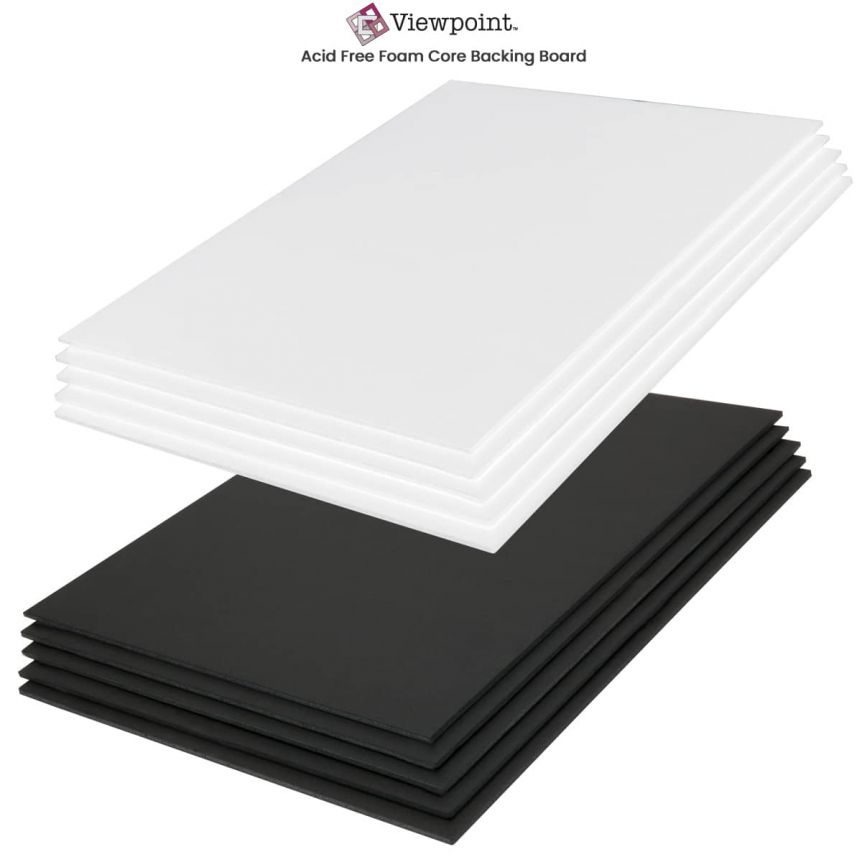 ViewPoint Acid Free Foam Core Backing Boards Packs of 5
