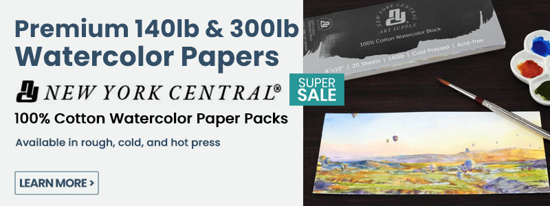 New York Central® 100% Cotton Watercolor Paper Packs