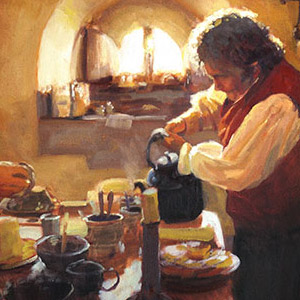 1st Place: Lord of the Rings Inspired:Gandalf and Bilbo Having Tea by Christopher Clark of Wheat Ridge, CO
