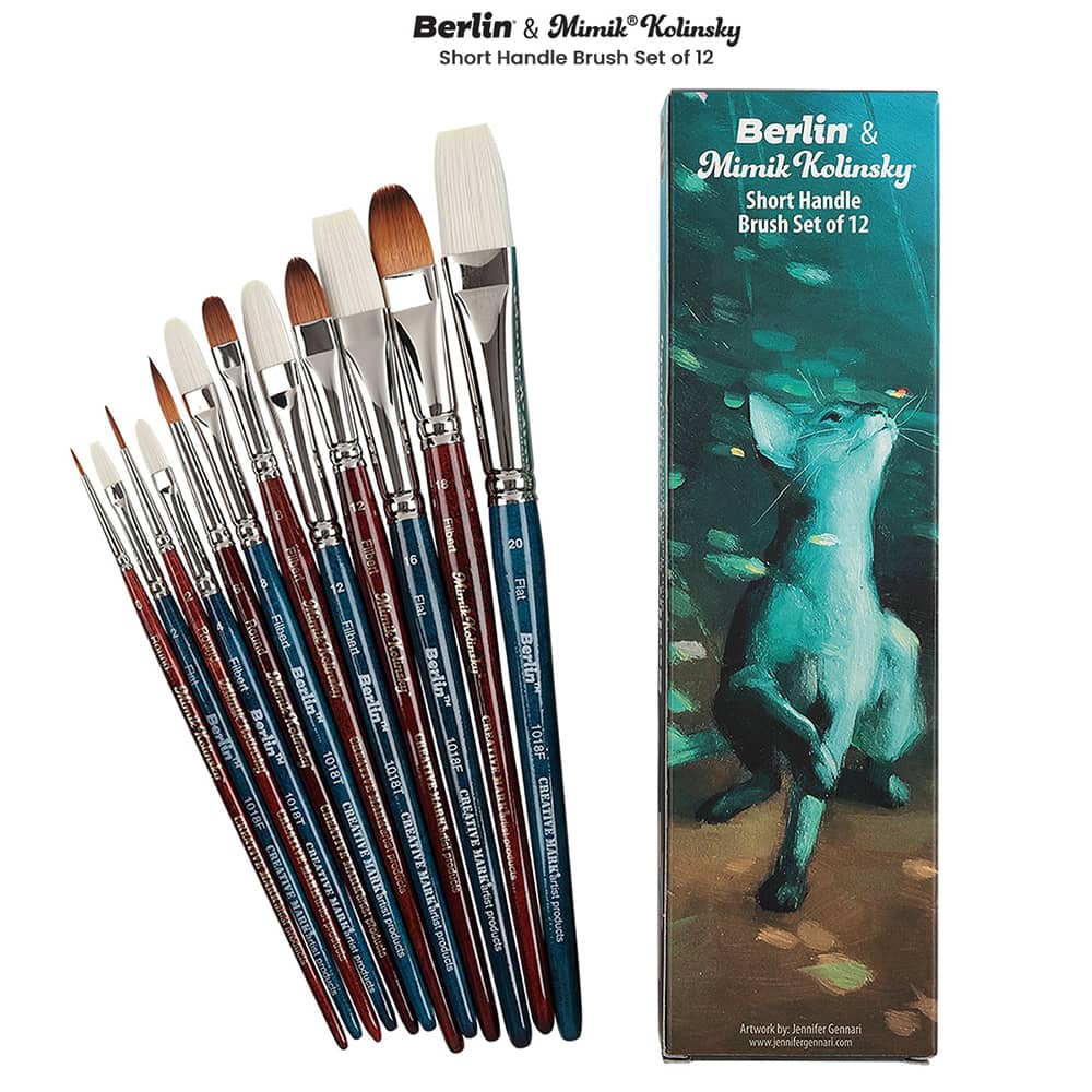 Staccato Long-Handle Synthetic Brushes
