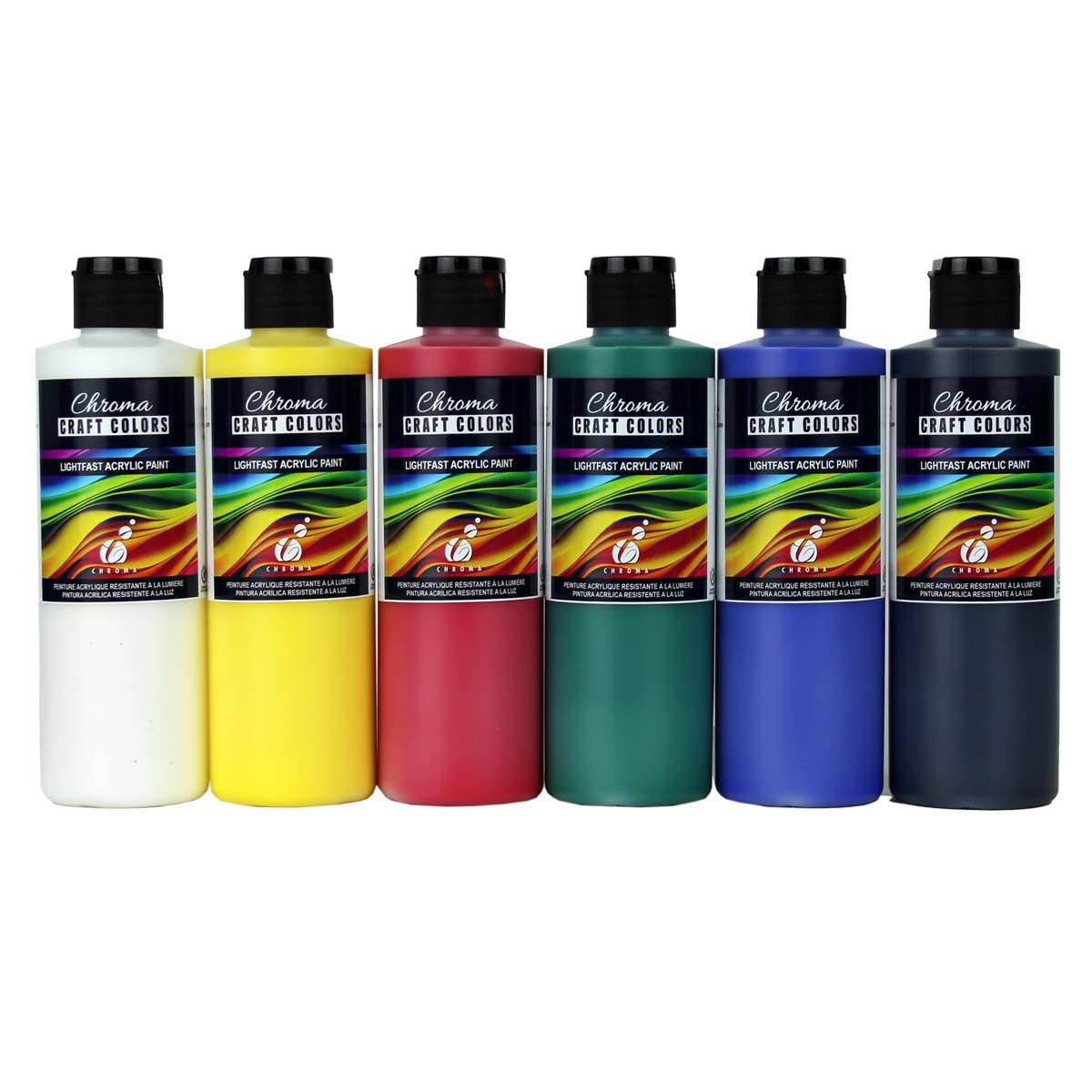 Ras Tempera Paint for Kids Set of 12 2 oz. Bottles - Assorted Colors