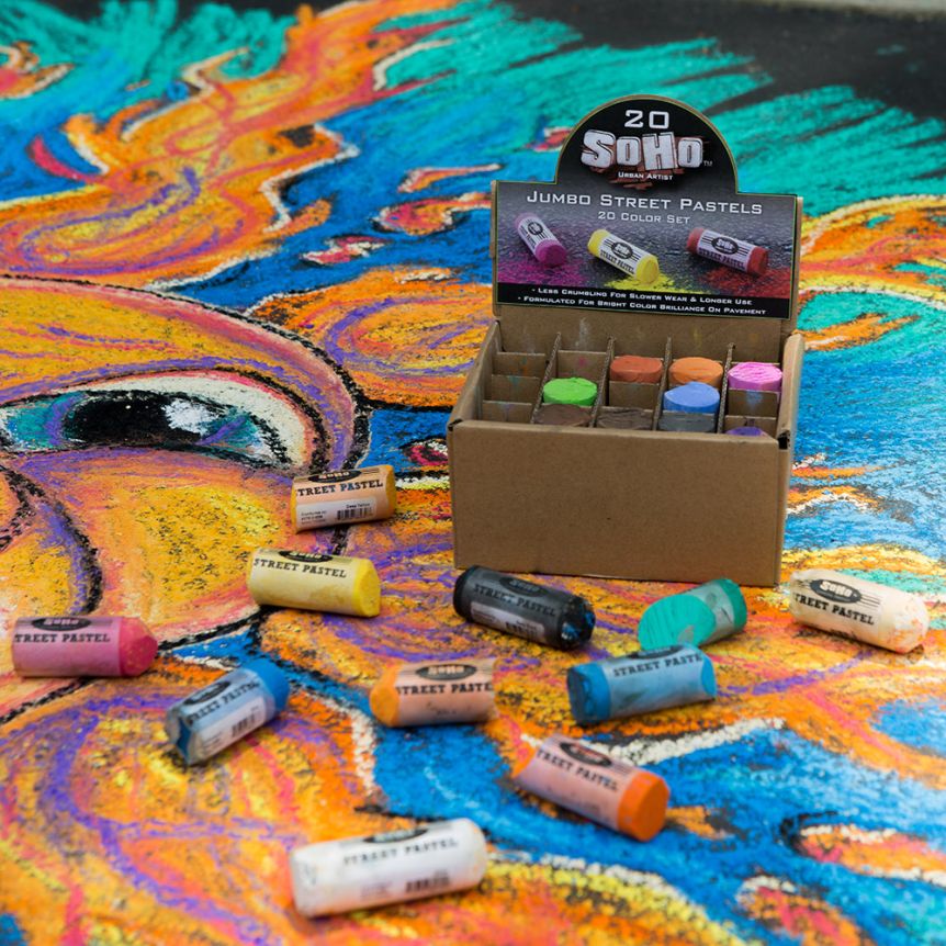 Jumbo Artists' Street Pastels Chalk - SoHo Urban Artist