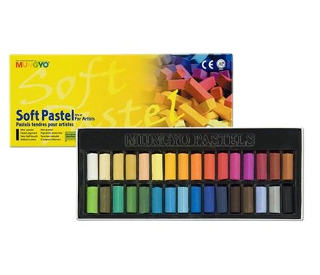 Mungyo Gallery Standard Soft Pastel Cardboard Box Half Sticks Assorted  Colors (Set of 32)