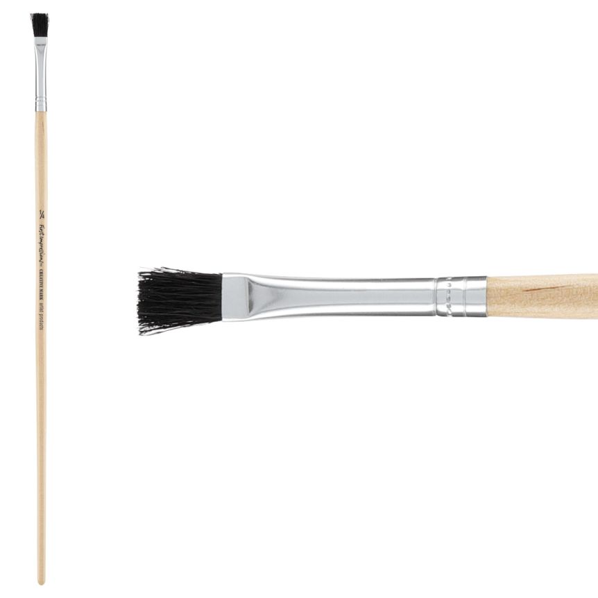 Vintage Extra Large Paint Brush, Wooden Handle Natural Bristle Paintbrush 