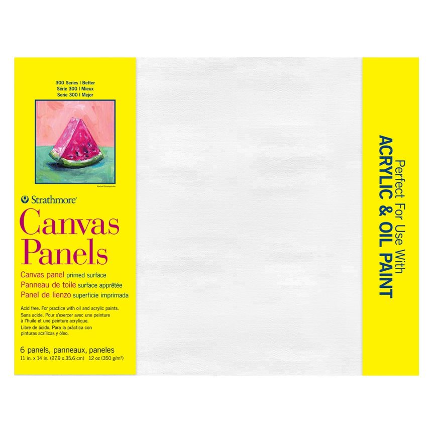 Strathmore 300 Series Canvas Panel 11x14, 6-Pack