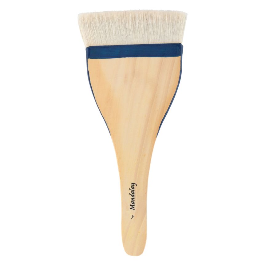 Wax Brush, Large 2-In-1 Round, Natural Bristles