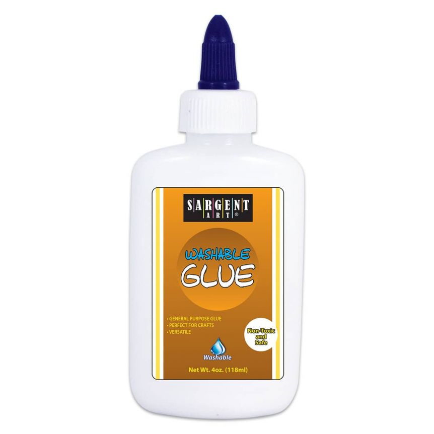 Sargent Art Washable School Glue, 4oz