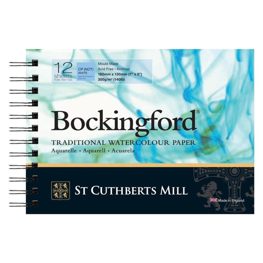 Bockingford Watercolor Paper 140lb Cold Press 5x7 Spiral Pad