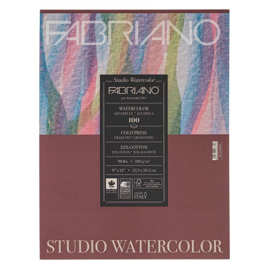 Arches Watercolor Pad 9x12-inch Natural White 100% Cotton Paper - 12 Sheet Arches  Watercolor Paper 140 lb Cold Press Pad - Arches Art Paper for Watercolor  Gouache Ink Acrylic and More 9x12 Cold Press