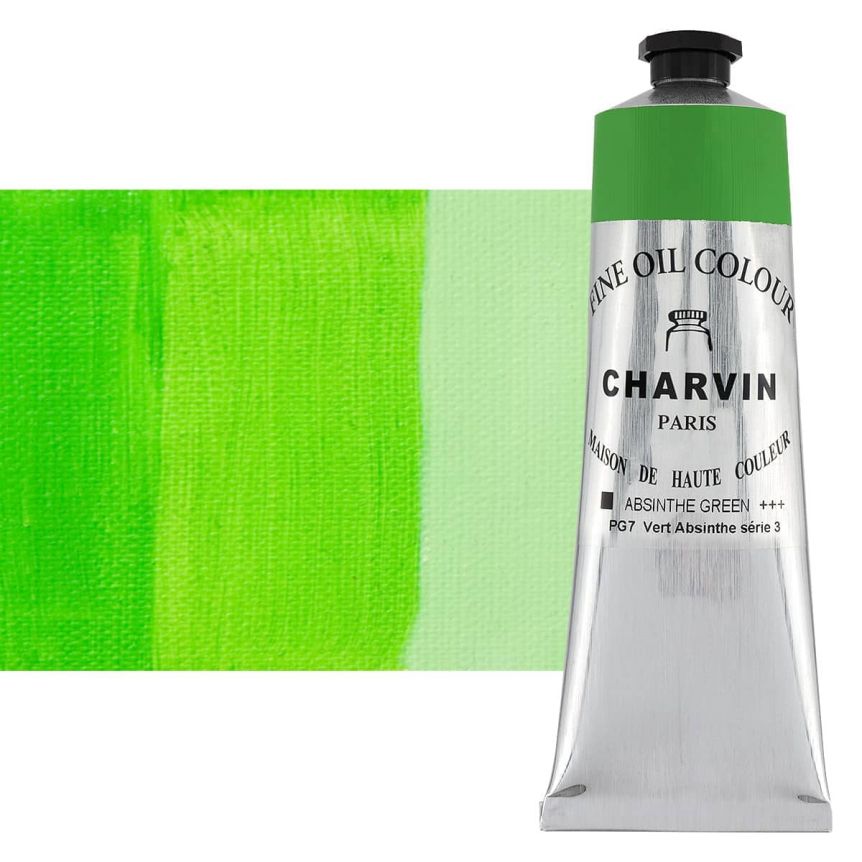 Charvin Oil Paint Fine Absinthe Green, 150 ml Tube