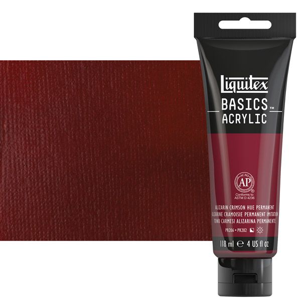Liquitex Basics Acrylic Paint Alizarin Crimson Hue 4oz