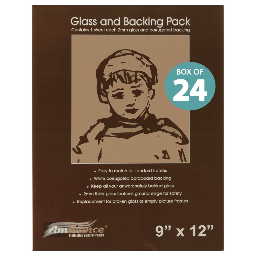 Ambiance Picture Frame Glass & Backing Boxes of 12, 24, 36,72 and 96