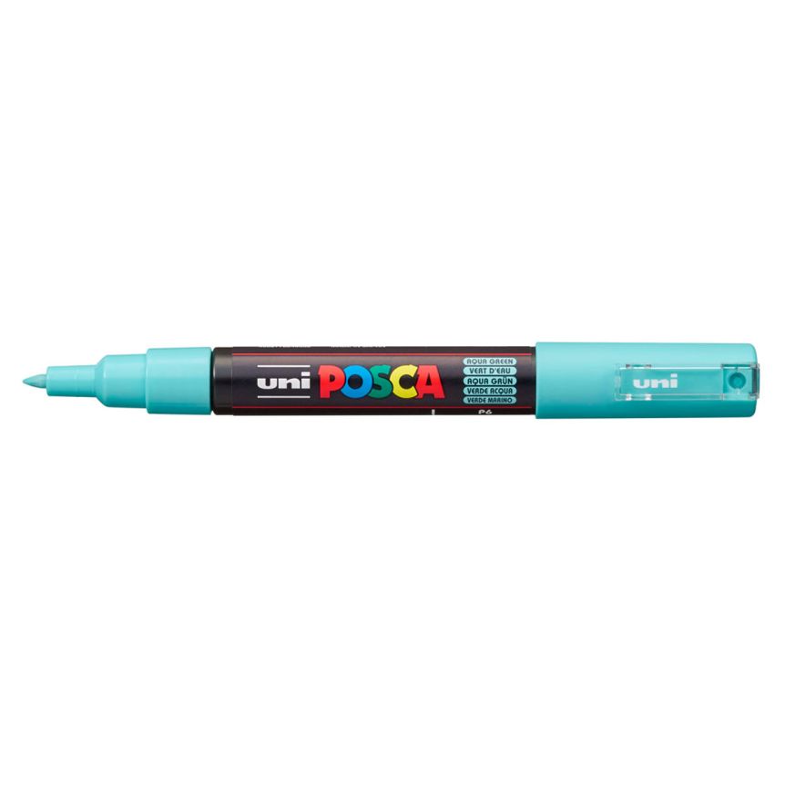 POSCA Acrylic Paint Marker - Extra-Fine Tip, Aqua Green (0.7-1mm)