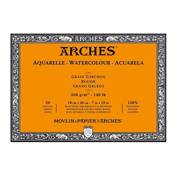 Arches Watercolor Block 140LB, Natural White, Cold Press – ARCH Art Supplies