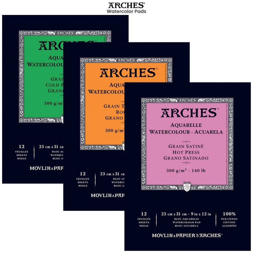 Arches Watercolor Pads 12 Sheets