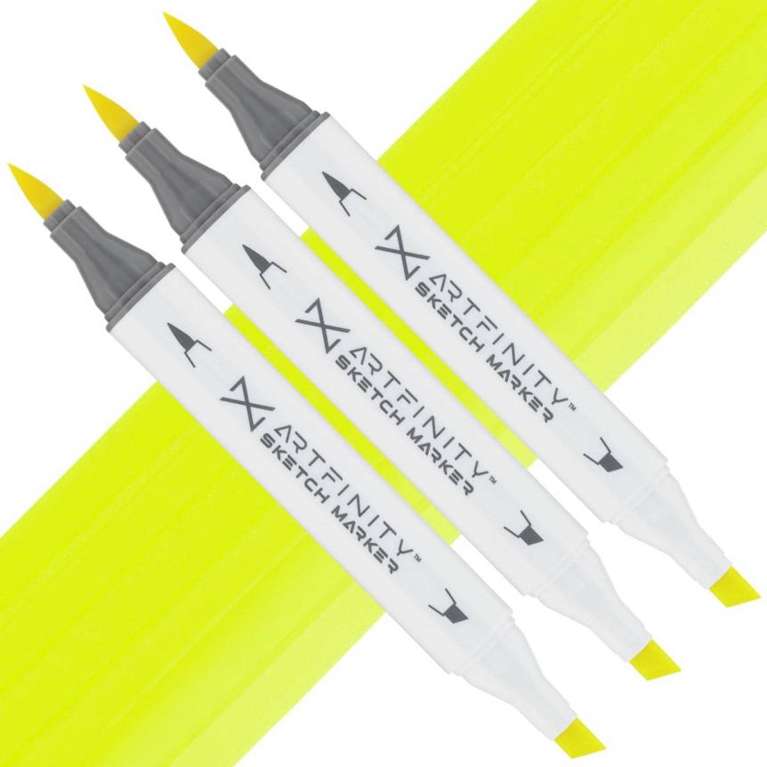 Artfinity Sketch Marker - Fluorescent Yellow FY1, Box of 3