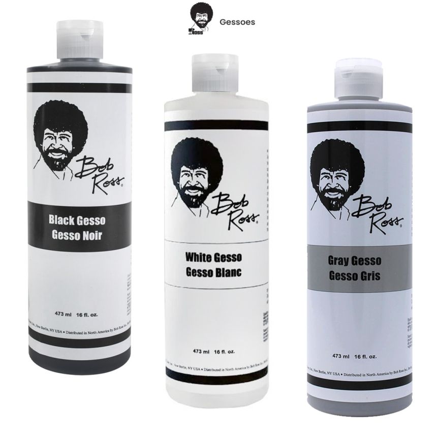 Bob Ross : Liquid Acrylic Primer : 100ml : Black - Bob Ross : Grounds and  Mediums - Bob Ross - Brands