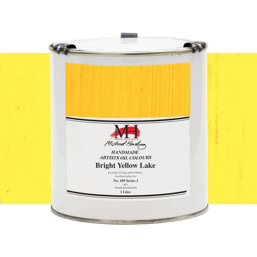 Michael Harding Oil Color - Bright Yellow Lake, 1L Can