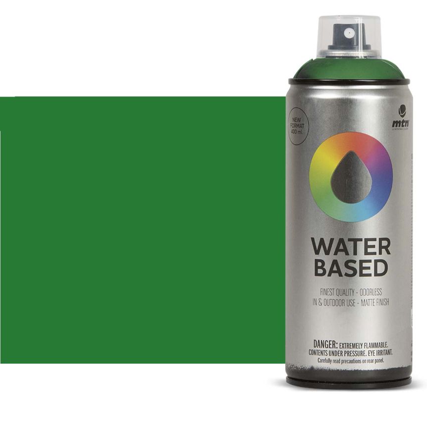Montana Water Based Spray - Brilliant Yellow Green Dark, 400ml