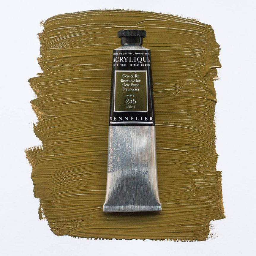 Sennelier Extra Fine Artist Acrylics - Brown Ochre, 60ml