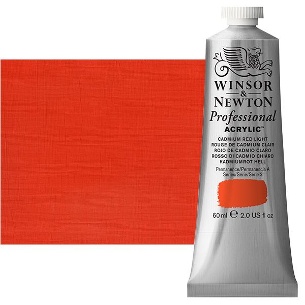 & Newton Professional Acrylic Cadmium Red Light 60 ml | Jerry's Artarama