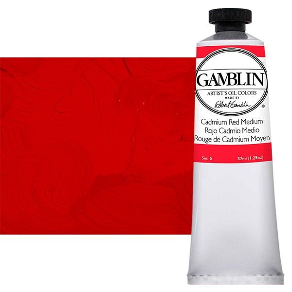 Gamblin Artists Oil - Cadmium Red Medium, 37ml Tube
