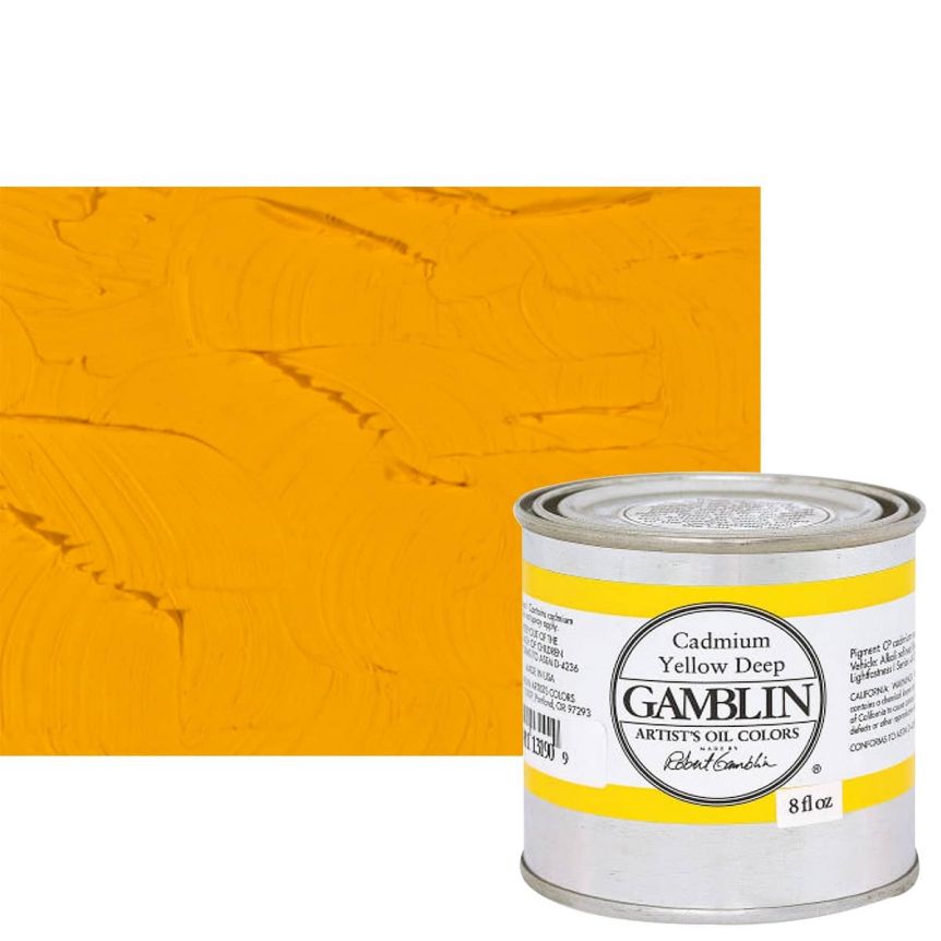 Gamblin Artist Grade Oil Color 150ml - Cadmium Yellow Deep
