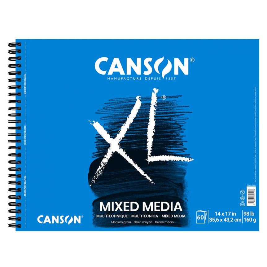 Canson XL Mix-Media Pad 14x17, 60 Sheets