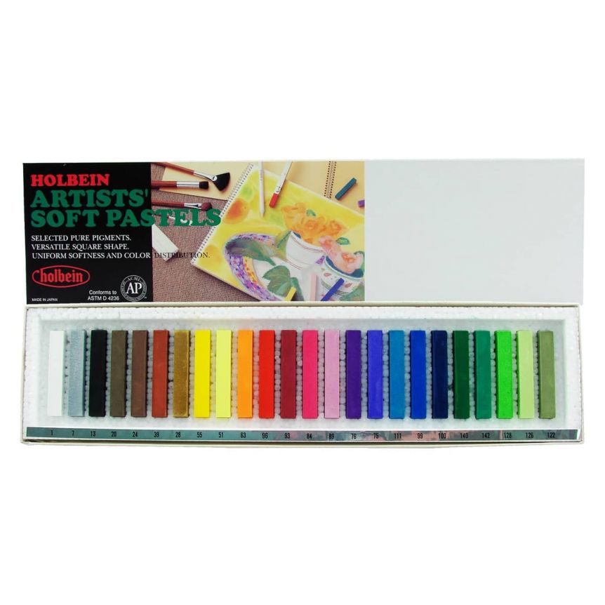 Holbein Soft Pastel 250 All Colors Set in Wooden Box