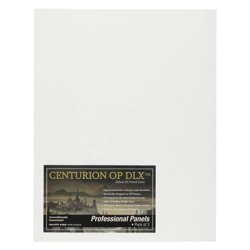 Centurion Deluxe Oil Primed Linen 12x24” Panel, 3 Pack 