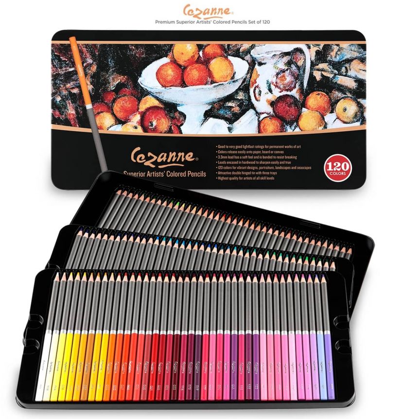 Cezanne 24 Color Pencil Set + Soho 9x12 Drawing Pad Special Set
