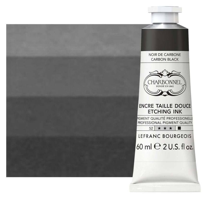 Charbonnel Etching Ink - Carbon Black, 60ml Tube