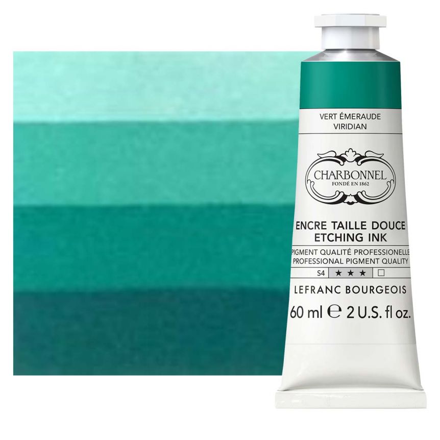 Charbonnel Etching Ink - Viridian, 60ml Tube