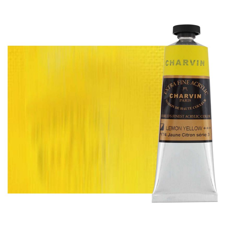 Charvin Extra-Fine Artists Acrylic - Lemon Yellow