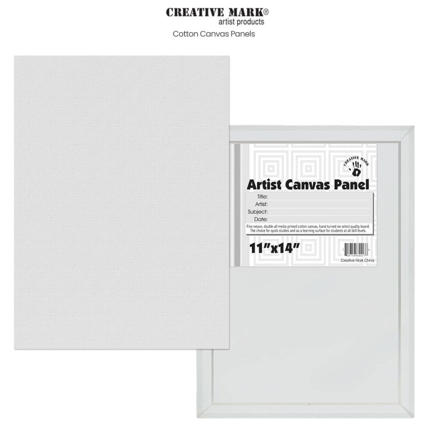 Creative Mark Cotton Canvas Panels 12 Pack - 4x6 - Professional Quality  Fine Weave Acrylic Primed Artist Canvas Panels for Painting, Acrylics,  Studios, & More! 