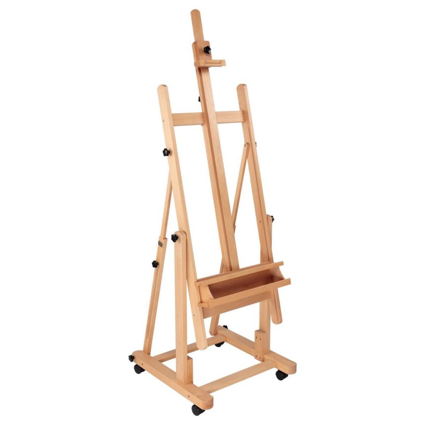 Mini Easel with Glass clip frame, desktop stand natural wooden