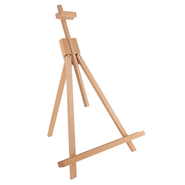 U.S. Art Supply 11 inch Small Tabletop Display Stand A-Frame Artist Easel (Pack of 6), Beechwood Tripod, Canvas Photo Holder