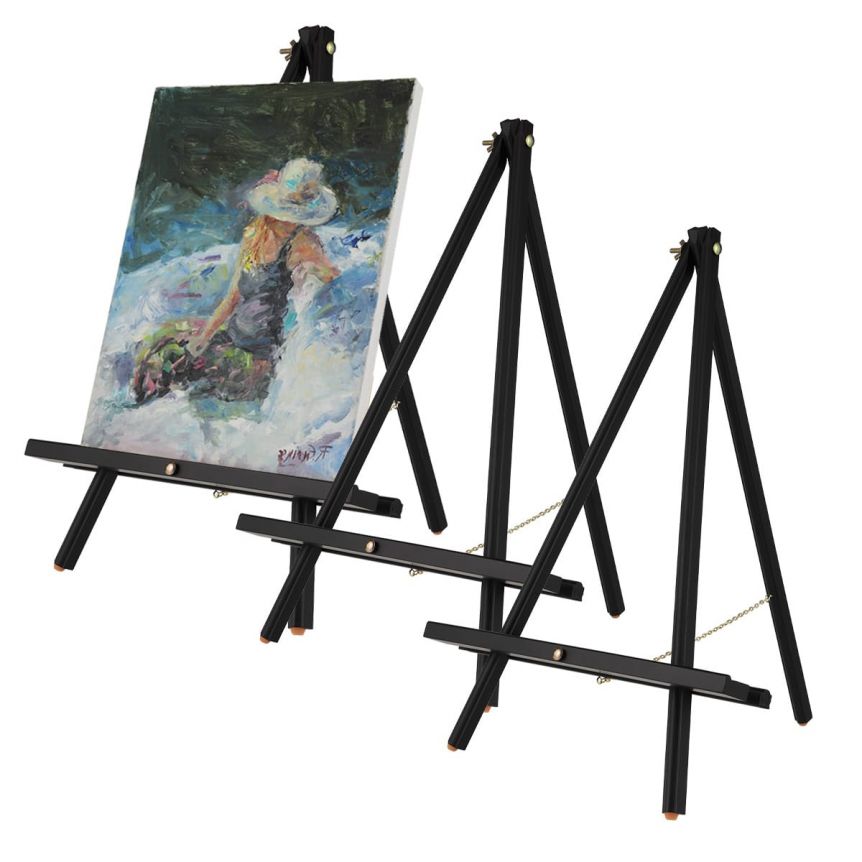 Natural Tabletop Art Easel Small Wood Display Painting Easel