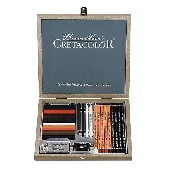 Cretacolor Drawing/Sketching Combo Set Selection Professional (53 Piece Set)
