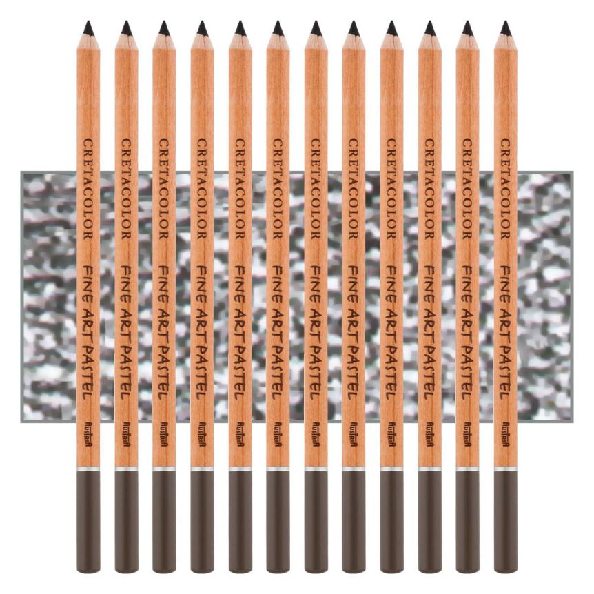 Brown Grey, Box of 12 Cretacolor Fine Art Pastel Pencil No. 229