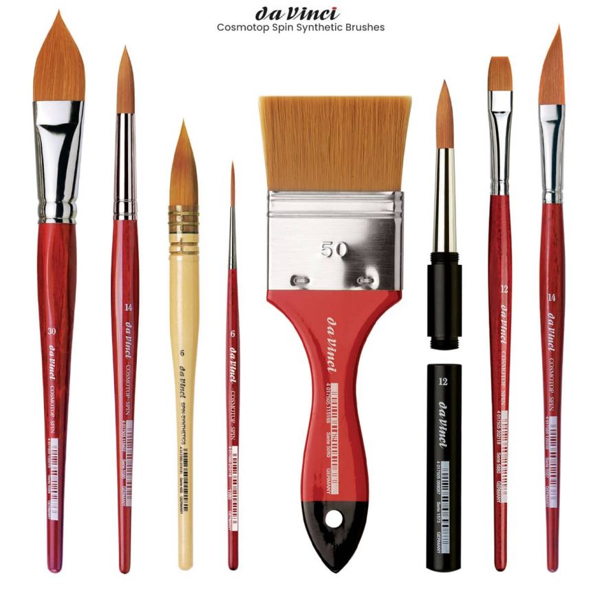 Da Vinci Cosmotop Spin Varnish/Mottler Brushes – Rileystreet Art Supply