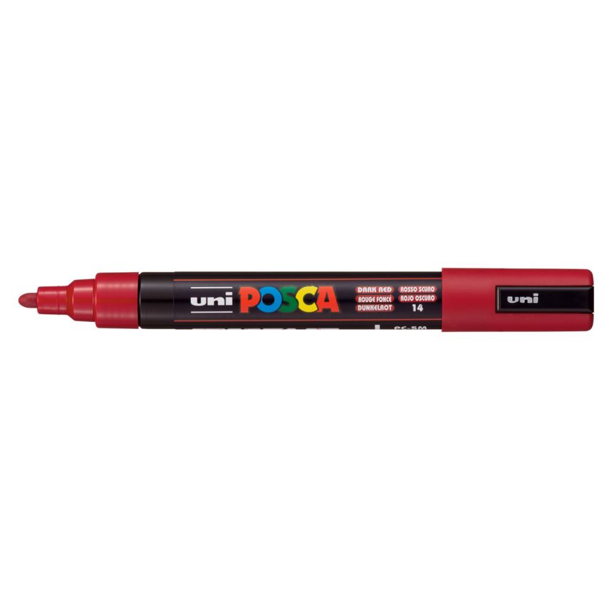 Posca Acrylic Paint Marker - Medium Tip, Dark Red (1.8-2.5mm)