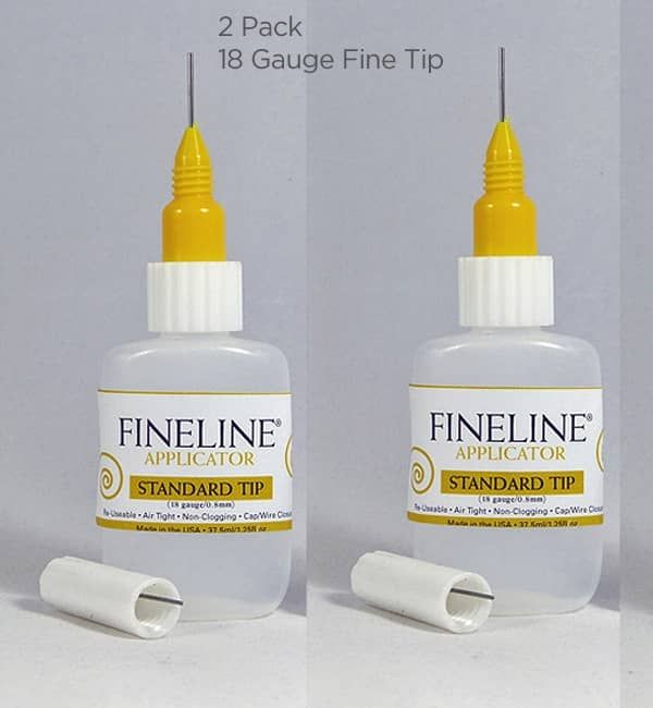 Standard Tip FineLine Applicators. 2 pk, 18 g tip