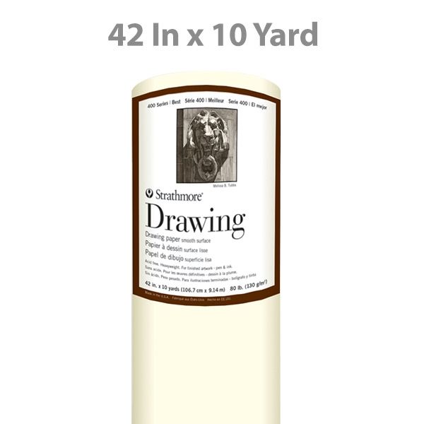 Strathmore Paper Roll 400 Drawing Smooth 42x10yd Roll