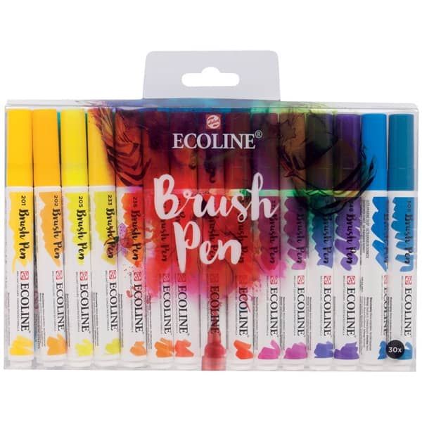 Colorful Ecoline Watercolor Brush Pens – Kelly Creates